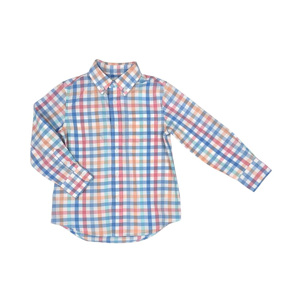 Crewcuts Boys Long Sleeve Gingham Shirt